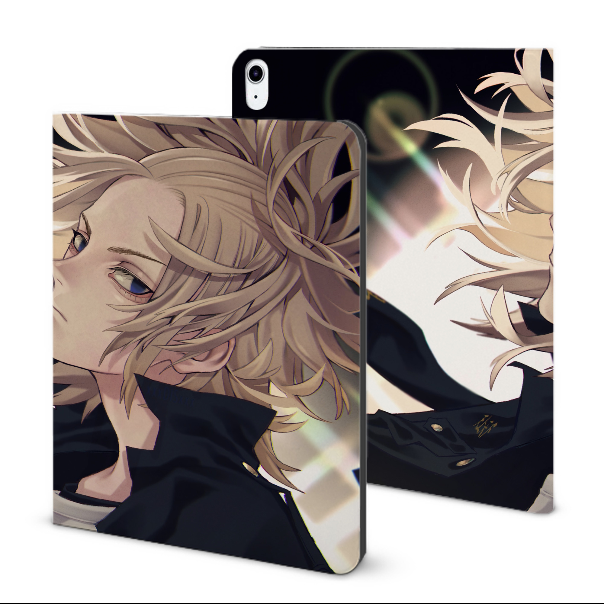 （画像用） 東京リベンジャーズ Tokyo Revengers IPad ケース ブック型 PUレザー TPU 耐衝撃 軽量 薄型 ペン収納なし 全面保護 IPad 各モデル対応